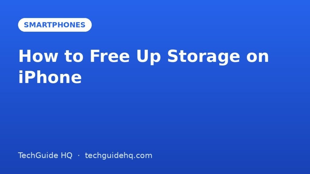 How to Free Up Storage on iPhone (iOS 26 & iOS 27)